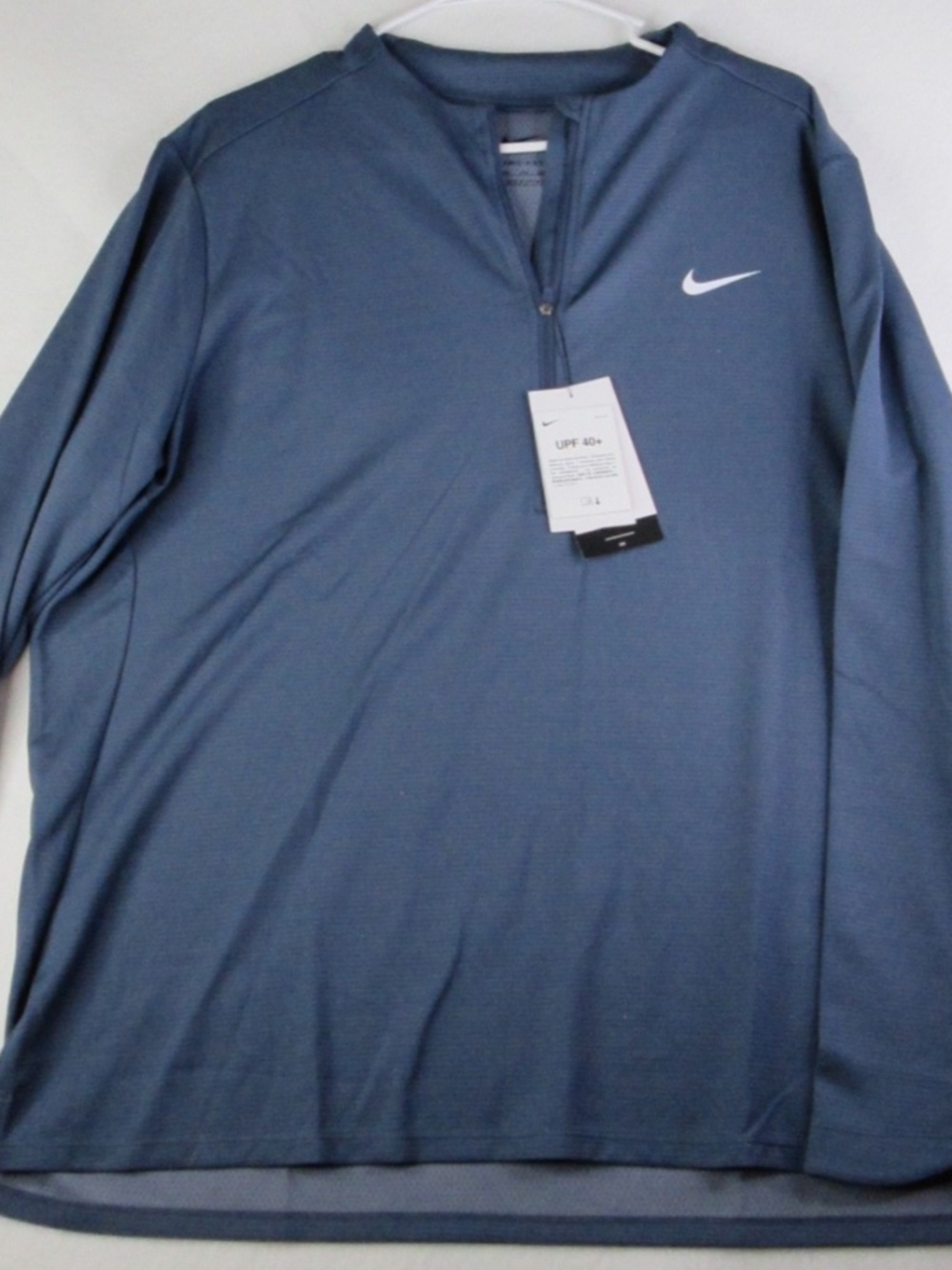 Nike Dri-Fit UV Advantage 1/2 Zip Golf Top Diffused Blue DX1491-491 Women's XXL